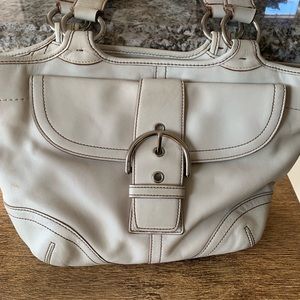 Coach white original purse